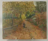 TURKISH ARTIST: YILDIZ PARK, oil on board painting, signed lower left by Nazmi Ziya Güran, oil on board, sold Jul 2023