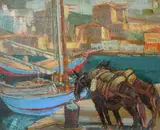 Untitled by Roger Nivelt, oil on canvas, sold May 2023