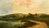British, a scene on the Thames at Streatley by Edmund John Niemann, oil on canvas, sold May 2023