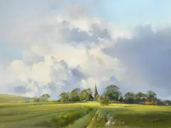 Storm over Berwick by Frank Wootton, oil on canvas, sold May 2023