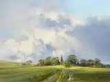 Storm over Berwick by Frank Wootton, oil on canvas, sold May 2023