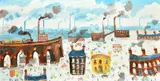Stockport by Simeon Stafford, oil on panel, offered May 2023