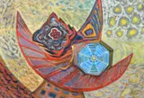 Tree and rocky path by Anne E. Christopherson, oil on canvas, sold May 2023
