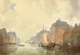 Old Holland by John Ernest Aitken, watercolour, sold May 2023