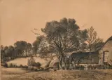 Tanyard Farm, Sussex by Stanley Roy Badmin, etching, sold May 2023