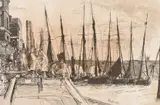 Billingsgate by James Abbot McNeil Whistler, etching, sold May 2023