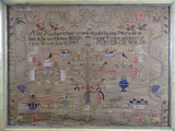 'Ann Roberts, Her Work' made in the 14th year of her age with her by Th Century Needlework Sampler, print (other), sold Aug 2020