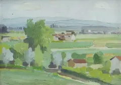 Indistinctly by Pierre Adolphe Valette, oil on card, sold Apr 2020