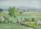 Indistinctly by Pierre Adolphe Valette, oil on card, sold Apr 2020