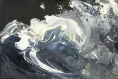 Wave Crest No.1' 2012 by Maggi Hambling, 2012, oil on board, sold Apr 2020