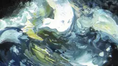 Night Waves No.1 by Maggi Hambling, 2012, oil on board, sold Apr 2020