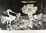 The Flowering Skull' from 'The Dylan Thomas Suite by Ceri Richards limited edition, 1965, lithograph, sold Mar 2020
