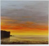 Llangrannog Sunset by Ceri Auckland Davies limited edition, print, sold Mar 2020