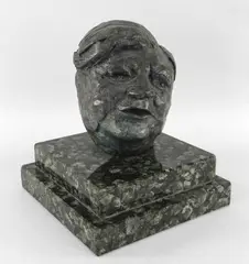 Mounted to a stepped by Peter Nicholas, 1985, bronze, sold Mar 2020