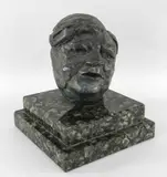 Mounted to a stepped by Peter Nicholas, 1985, bronze, sold Mar 2020