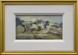 Entitled verso 'Edge of The Creek by Ian Houston, oil on board, sold Mar 2020