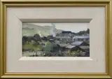 At Ebbw Vale by Ian Houston, oil on board, sold Mar 2020