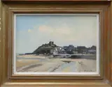 Entitled by Ian Houston, oil on board, sold Mar 2020
