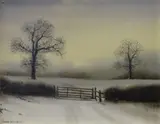 Untitled by Michael John Hill, 1987, oil on board, sold Mar 2020