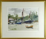 Entitled verso 'High and by John Yardley, watercolour, sold Mar 2020