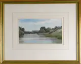 RCA, ARPE (1837 - 1902) watercolour - river scene with high embankment, signed, 12 by Joseph Knight, watercolour, sold Mar 2020