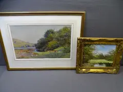 Untitled by Arthur Netherwood, watercolour, sold Mar 2020