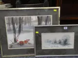 Untitled by Trevor Parkin, watercolour and body, sold Feb 2020