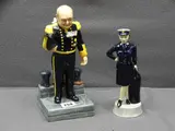Manor Limited Editions figurine and 'Woman of The Year WRNS' figurine by Winston Churchill, sculpture, sold Feb 2020
