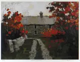 Hydref, Ty Mawr by Wilf Roberts limited edition, print, sold Jan 2020