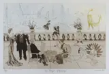 The Angels of Boulogne by Chris Orr limited edition, 1972, etching, sold Jan 2020