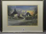 New Moon by Keith Andrew coloured limited edition print, print, sold Jan 2020