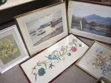 Conwy Harbour scene with dragon proof stamp, 39 x 58cms, PETER SYMONDS limited edition print (249/650) by Warren Williams Arca Limited Edition Print, 1974, print, sold Jan 2020