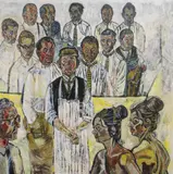 Untitled by John Bratby, oil on canvas, offered Dec 2019