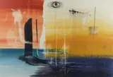 Entitled verso on Leon Suddaby Fine by John Tunnard, watercolour and gouache, sold Dec 2019