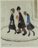 The Family by L. S. Lowry, print, sold Dec 2019