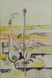 Untitled by John Bolam, ink and wash, sold Nov 2019