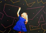 Silkscreen print - child with stars by Joe Webb unframed limited edition, 2019, print, sold Nov 2019
