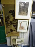 an assortment of hunting and coaching engravings and other prints ETC by Oriental Wall Tapestry On Fabric, print (other), sold Nov 2019