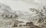Sepia by Amos Green, 1770, watercolour, sold Oct 2019