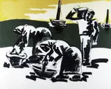 Untitled by Josef Herman limited edition, lithograph, sold Oct 2019