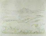 Alban Hills from Palastrina by Andre Bicât limited edition, lithograph, offered Oct 2019