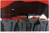 Welsh Farm by David Humphreys limited edition, lithograph, sold Oct 2019