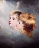 Gazing towards by Reuben Sayers, oil on canvas, offered Oct 2019