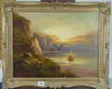 Entitled by Frank Hider, oil on canvas, sold Aug 2019