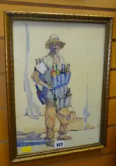 Untitled by Robert Eadie, watercolour and pencil, offered Jul 2019