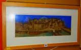 Coloured etching - harbour scene entitled 'Under the by Michael McVeigh limited edition, etching, sold Jul 2019