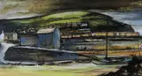 Newquay by Ogwyn Davies, mixed media, sold Jul 2019