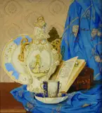 Entitled verso by Frederick J Dobbs, mixed media, offered Jul 2019