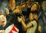 Untitled by Michael Flynn, mixed media on paper, offered Jul 2019