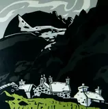 Gwastadnant by Kyffin Williams Ra limited edition, linocut, sold Jul 2019